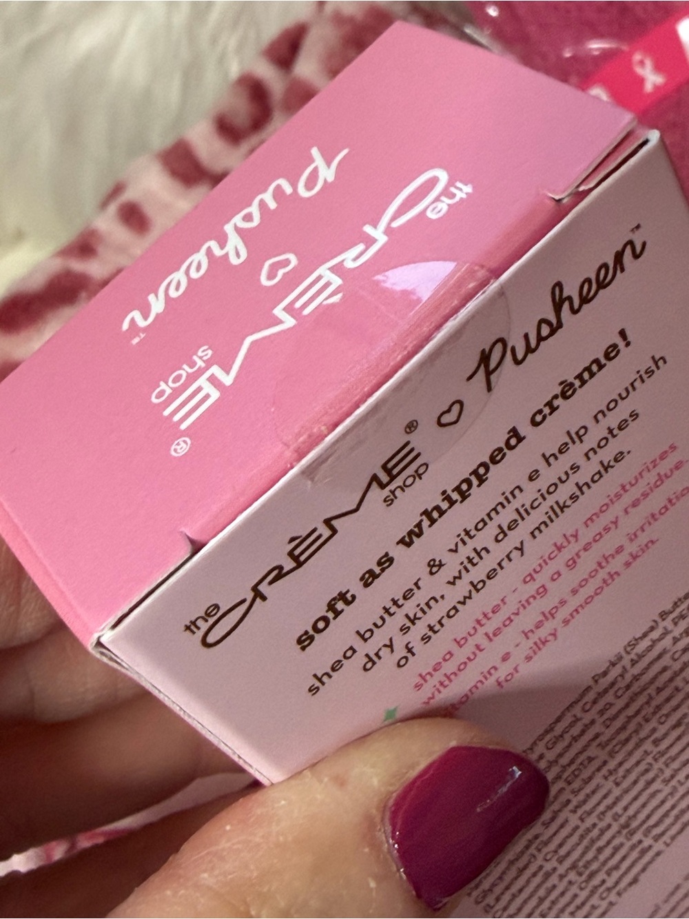Creme Shop Pusheen Hand Creme, Pink Fuzzy Leopard Lounge Pants & Slouchy Socks - Picture 8 of 8